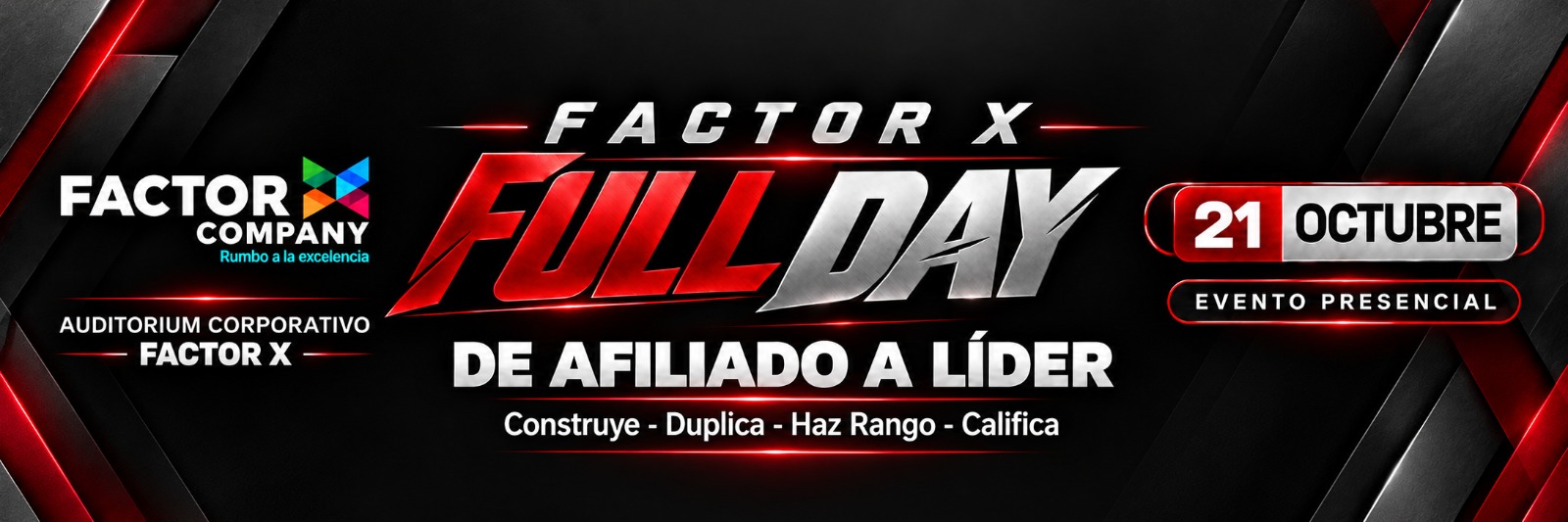 Banner del evento: FACTOR X FULLDAY 2026